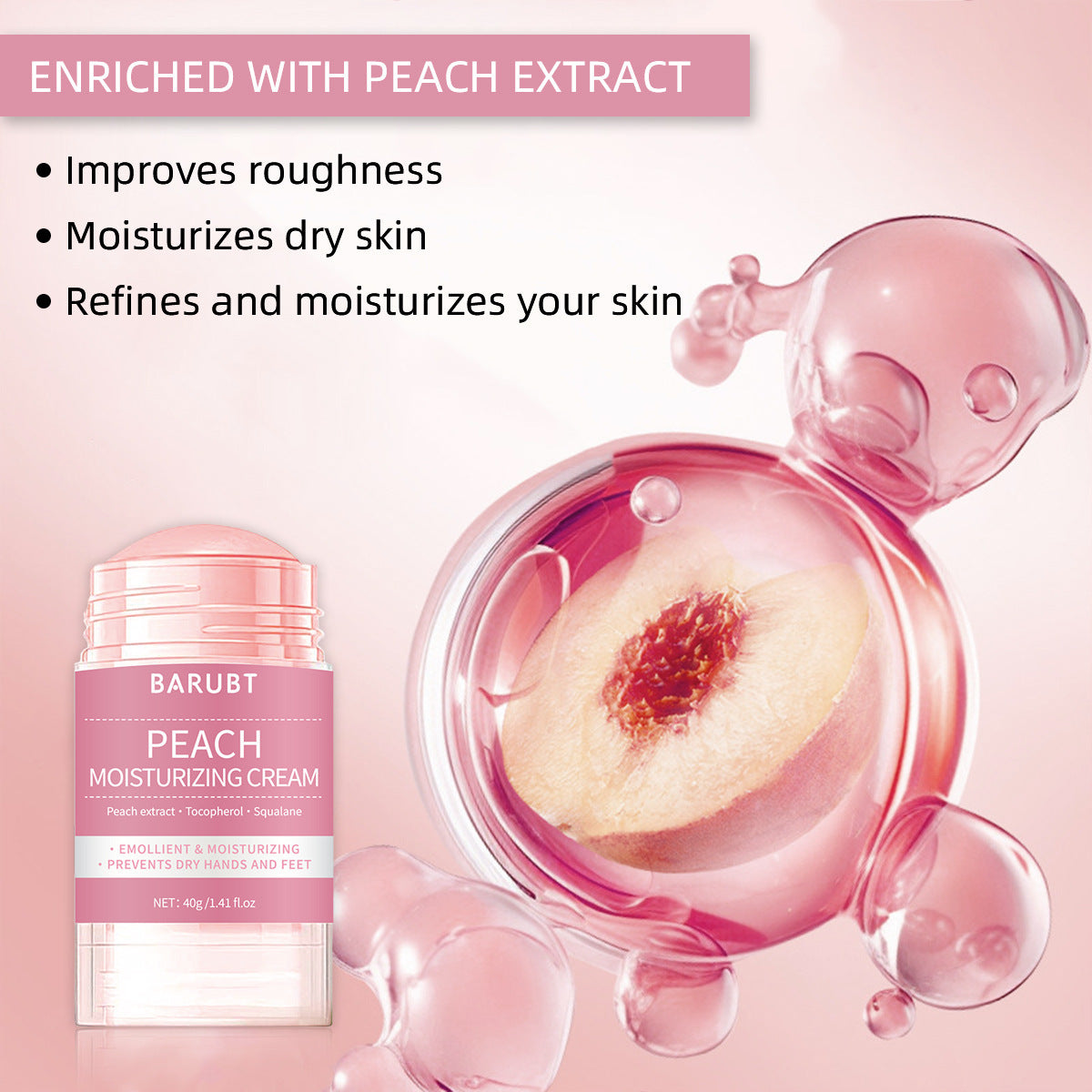 Hand And Foot Cream Peach Moisturizing Cream
